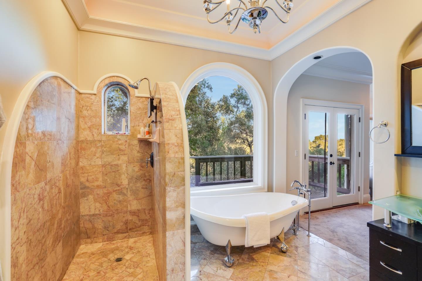 18565 Overlook Road Monte Sereno, CA 95030 - Photo 38 of 72 a bathroom with a sink and a mirror
