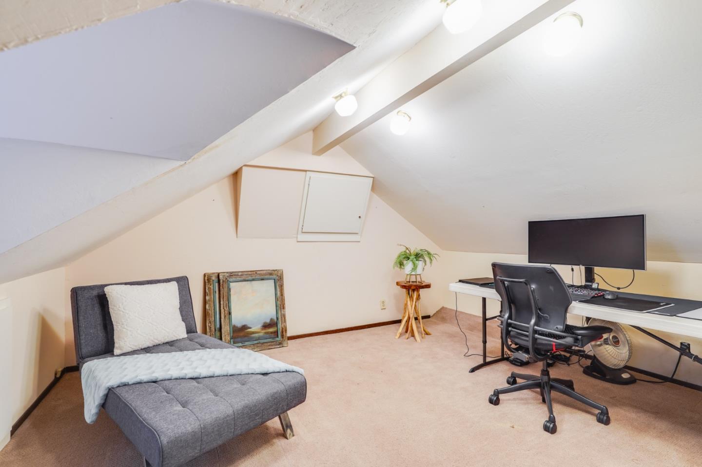 18565 Overlook Road Monte Sereno, CA 95030 - Photo 54 of 72 a bedroom with a bed and a desk