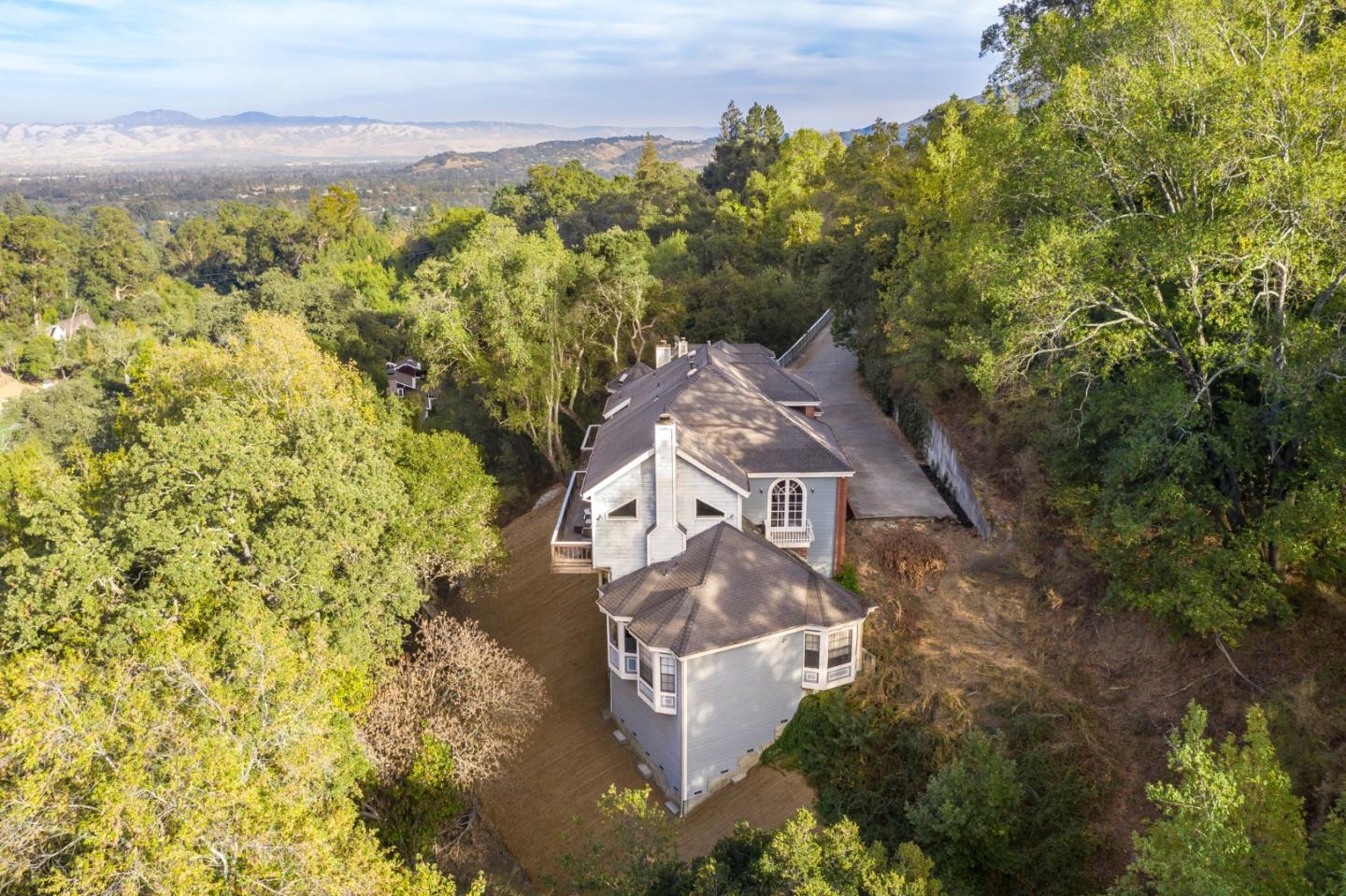 18565 Overlook Road Monte Sereno, CA 95030 - Photo 69 of 72 an aerial view of a house with a yard