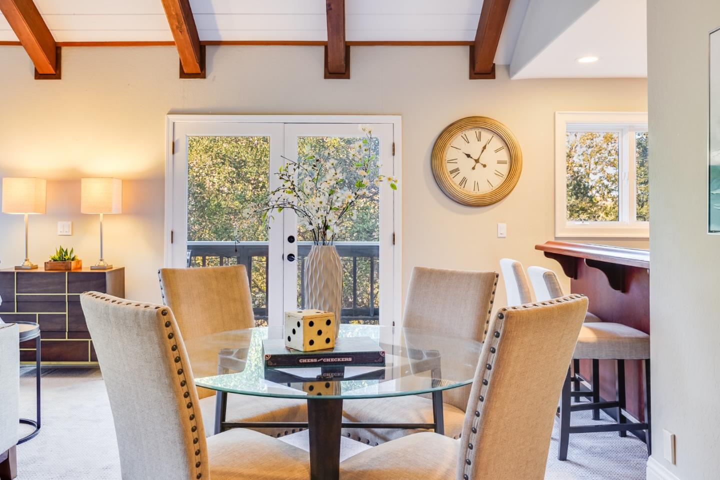 18565 Overlook Road Monte Sereno, CA 95030 - Photo 9 of 72 a view of a dining room with furniture and a window