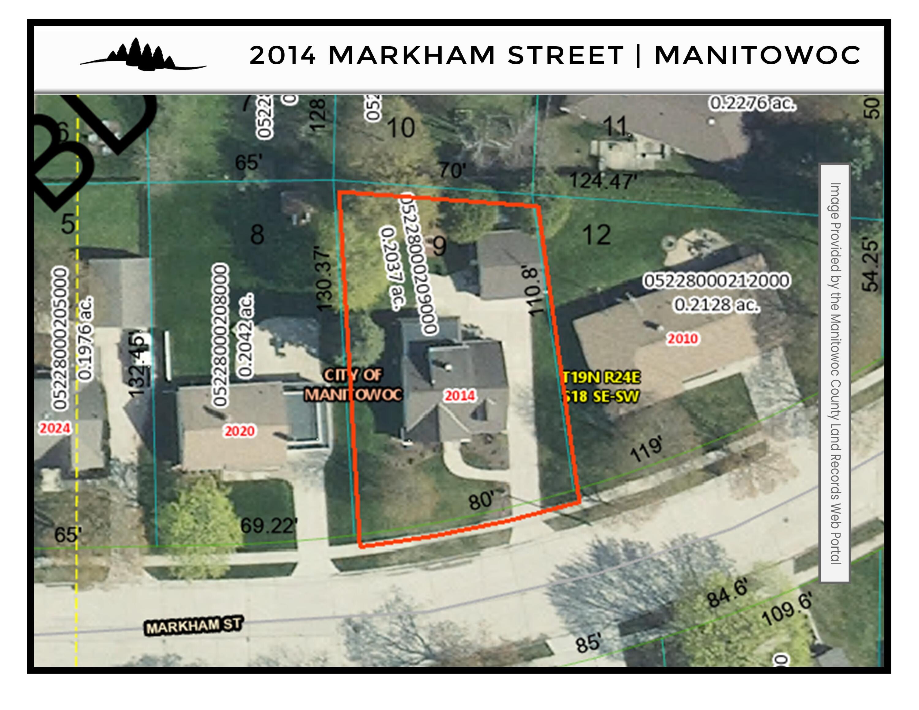 2014 Markham Street Manitowoc, WI 54220 - Photo 39 of 44 Parcel Map