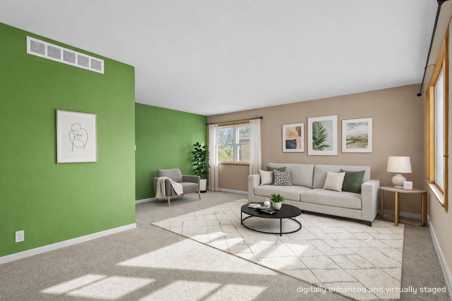 2014 Markham Street Manitowoc, WI 54220 - Photo 3 of 44 Certain images may contain digital enhancements, virtual staging, or altered elements for marketing purposes. Such images are illustrative only and do not represent exact current conditions of the property. Buyers should rely on their own inspections and due diligence