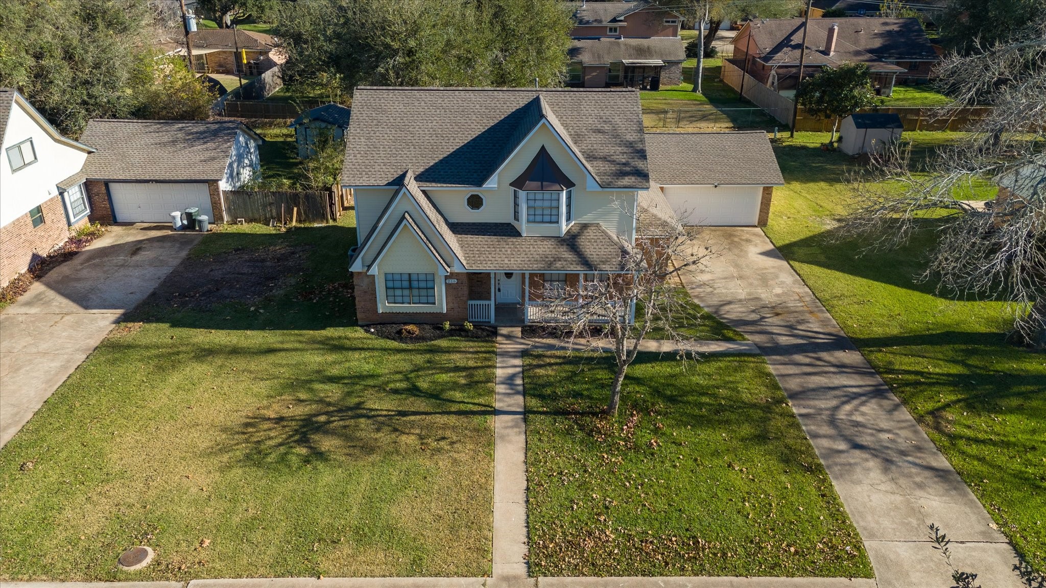 216 Any Way Street Lake Jackson, TX 77566 - Photo 45 of 49 a aerial view of a house