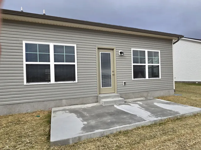 a side view of a house