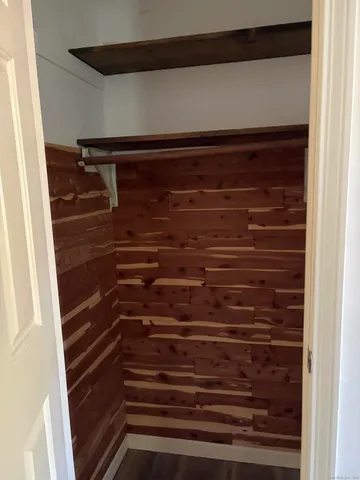 a close view of closet