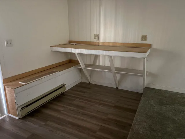 a view of wooden floor in a room