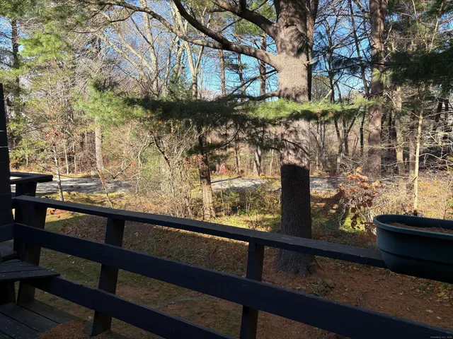 a view of a lake from a balcony