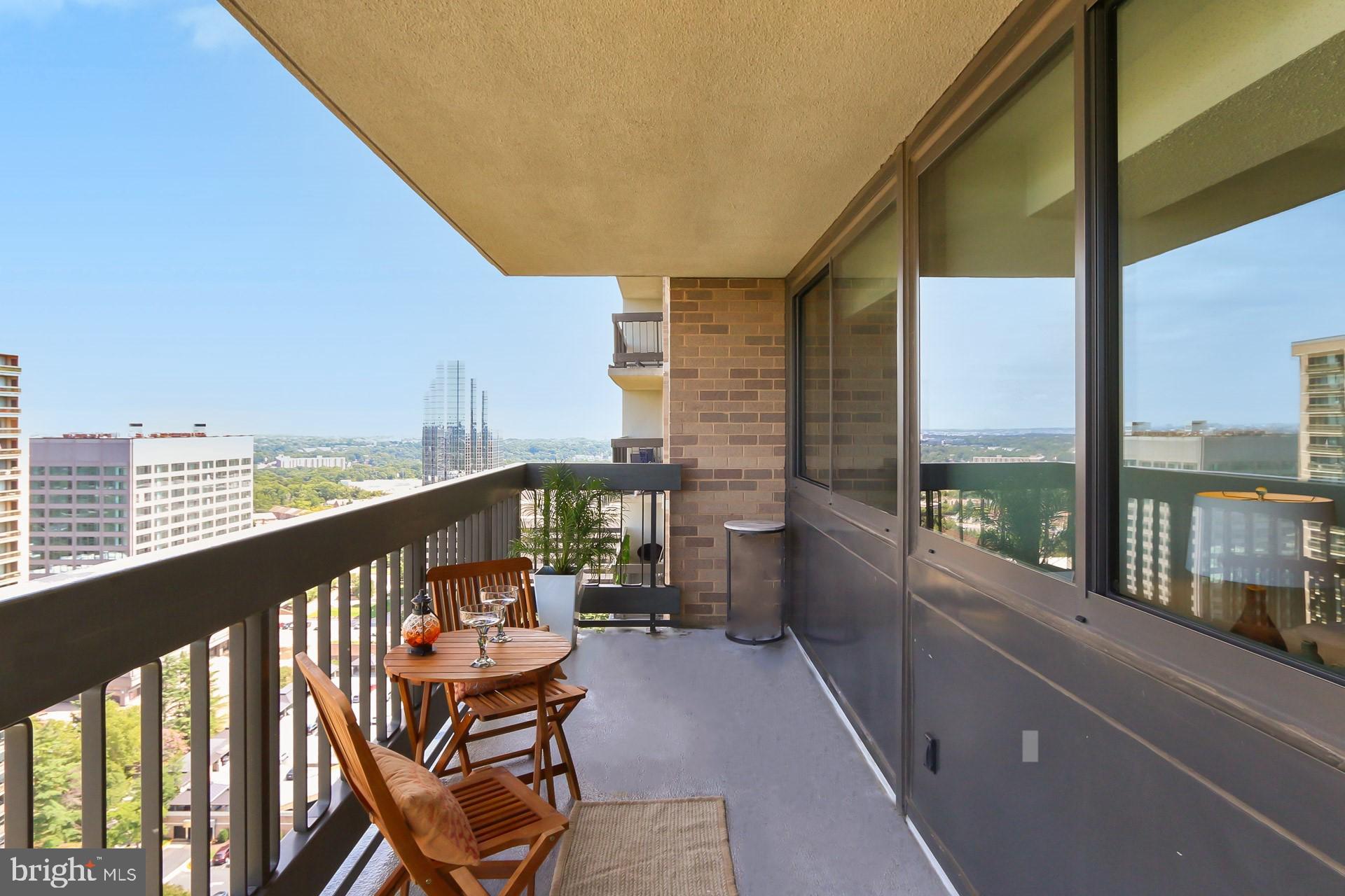 5501 Seminary Road, Unit 2312S Falls Church, VA 22041 - Photo 31 of 46 Outdoor Living Area with Stunning Views