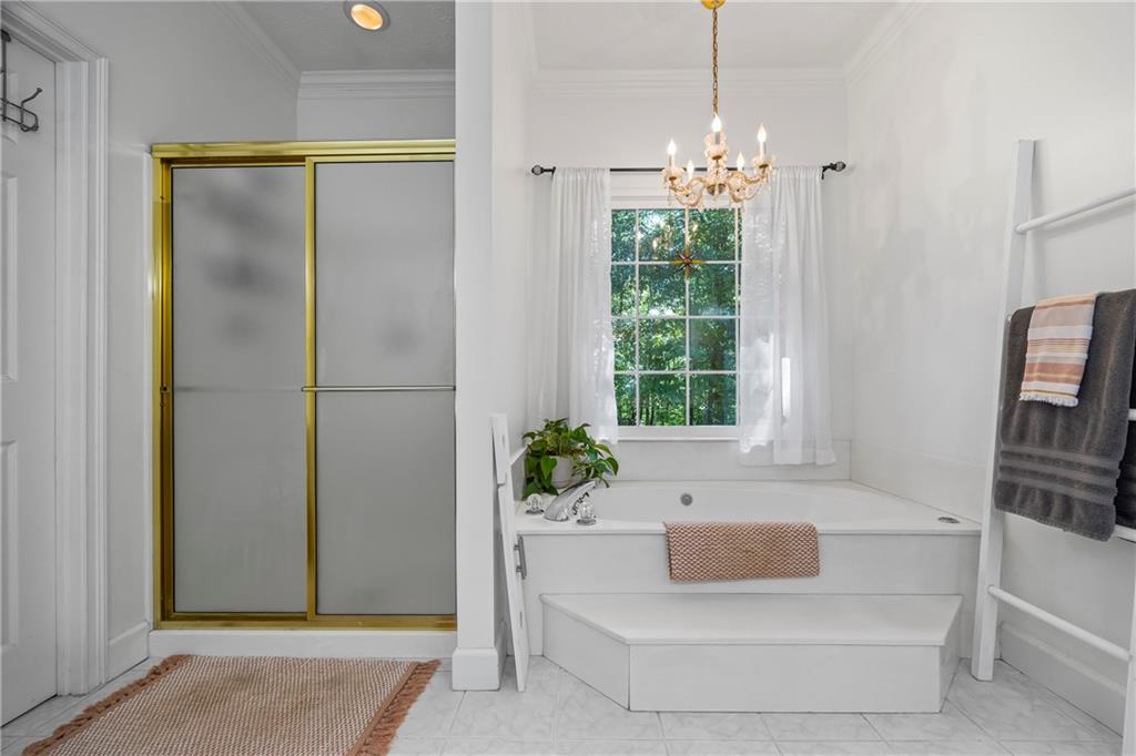 750 Staghorn Trail Nicholson, GA 30565 - Photo 13 of 41 a white bath tub sitting in a bathroom next to a window