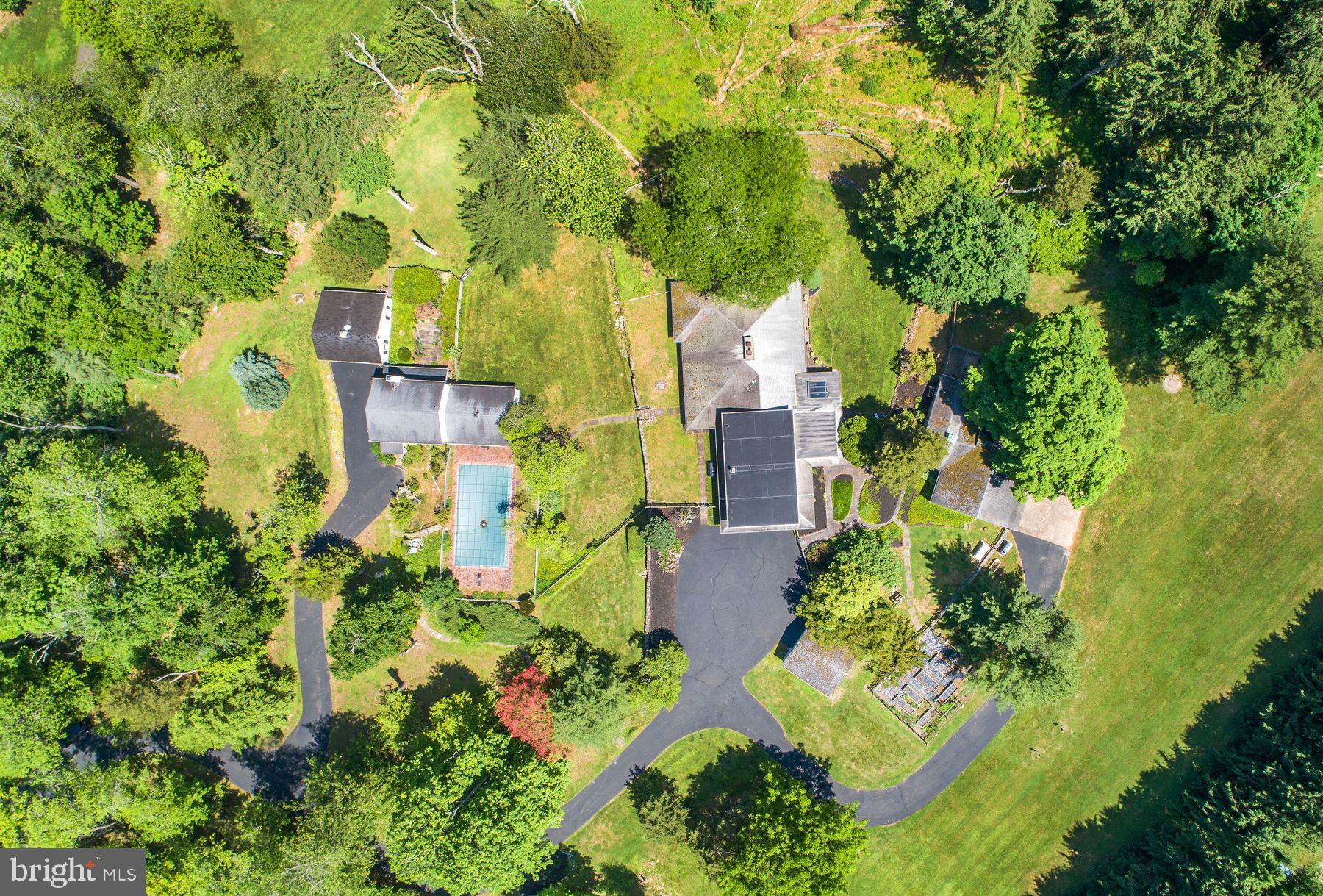 2349 Valley Road Jamison, PA 18929 - Photo 6 of 53 an aerial view of residential house with outdoor space and trees all around