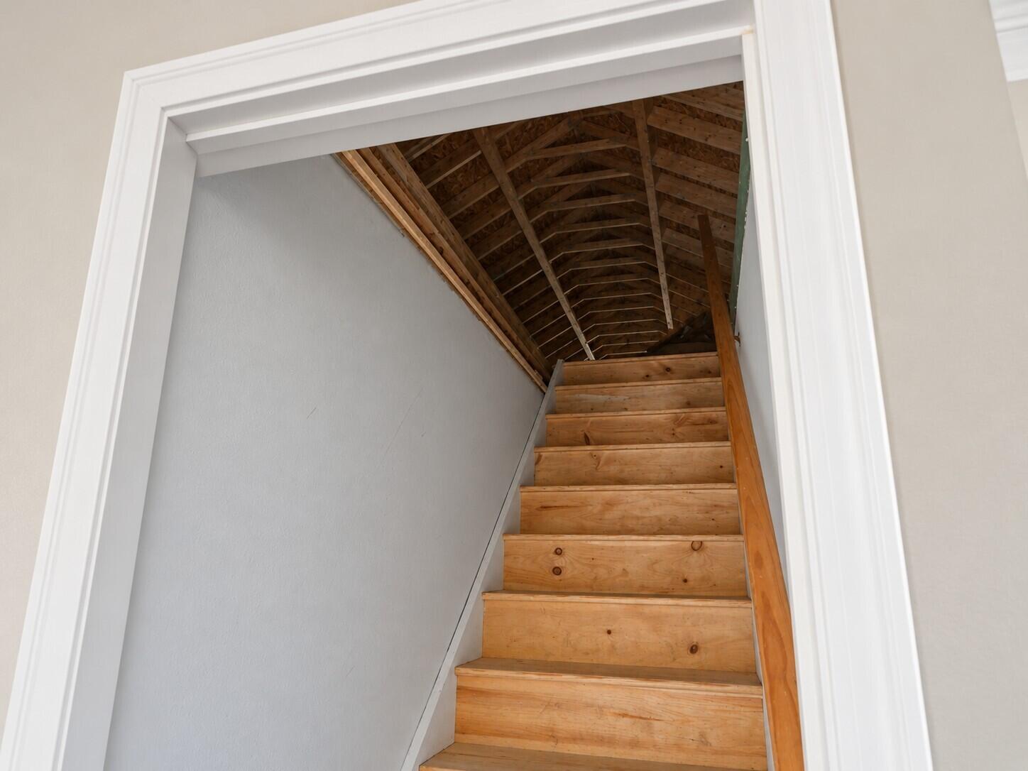 338 Marshfield Flats Road Marshfield, ME 04654 - Photo 25 of 26 Stairway to Attic