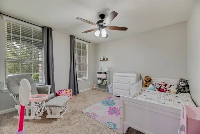 a workspace with furniture and window