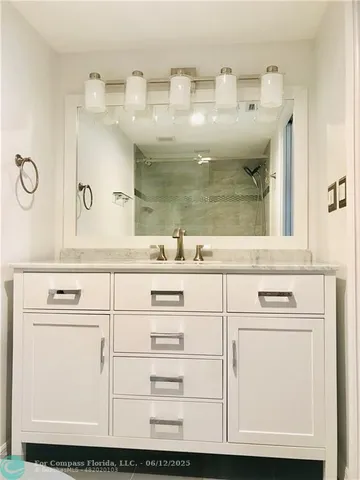 a view of a swimming pool with an ocean view