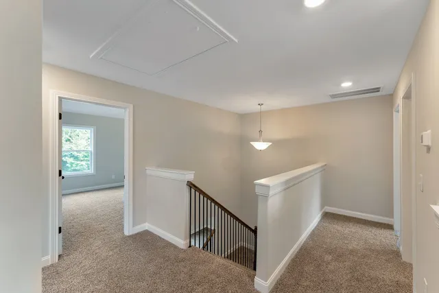 a view of hallway with window