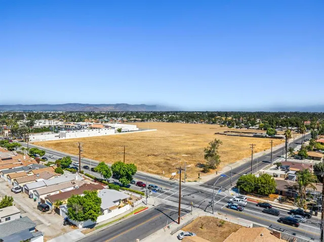 a view of a city and ocean view