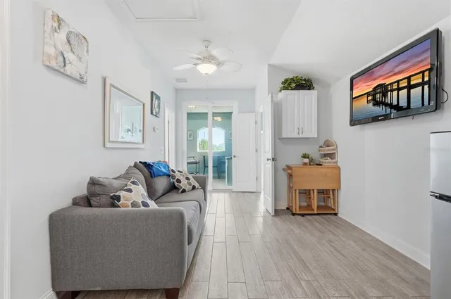 a dining room with table and chair