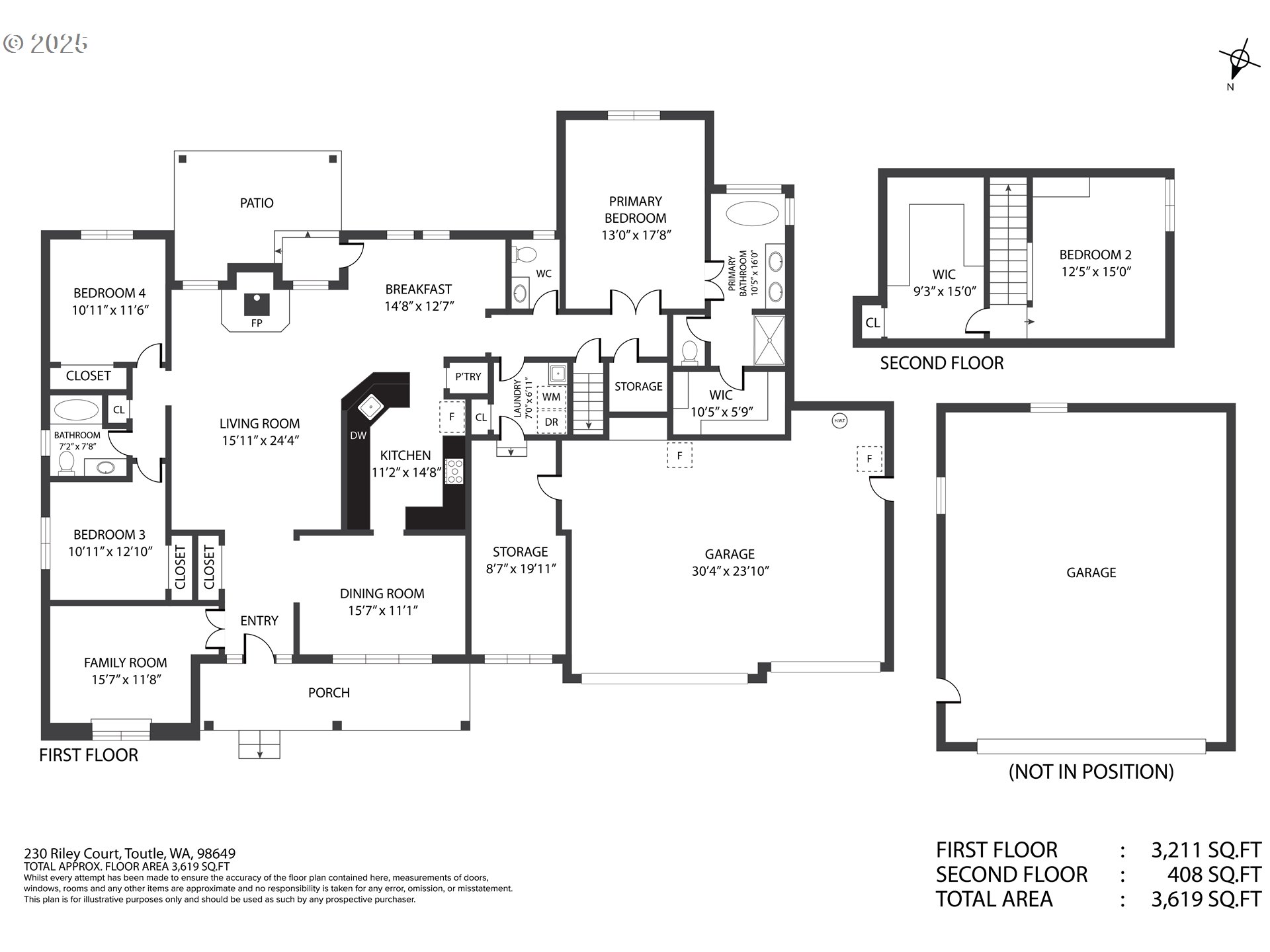 230 Riley Court Toutle, WA 98649 - Photo 48 of 48 a black and white photo of a living room