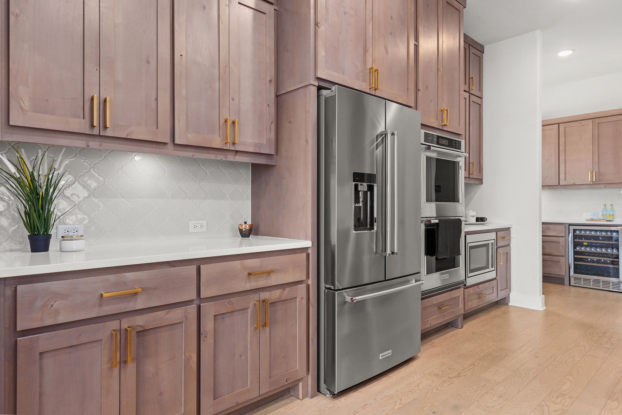 1224 River Trace Georgetown, TX 78628 - Photo 13 of 39 a kitchen with cabinets and stainless steel appliances