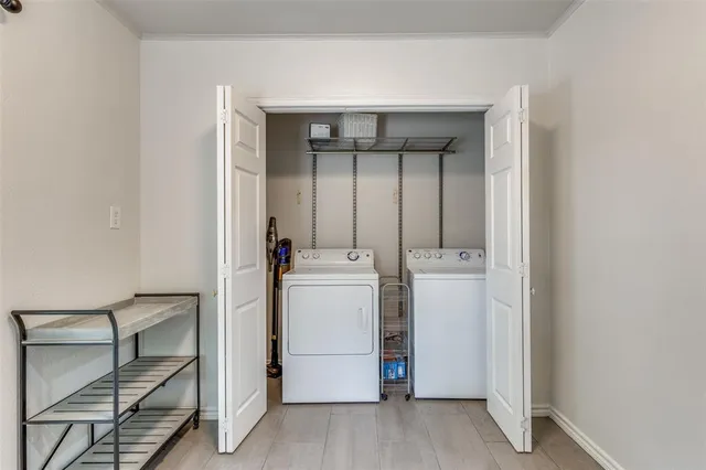 a room with storage and utility