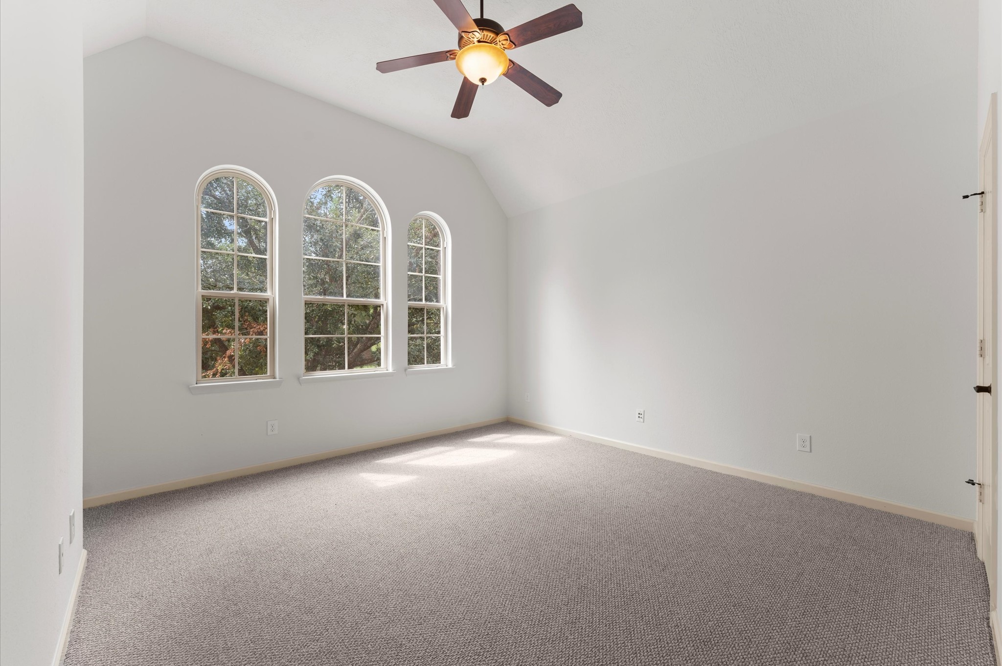 3 North Beech Springs Circle Spring, TX 77389 - Photo 37 of 43 an empty room with windows and ceiling fan