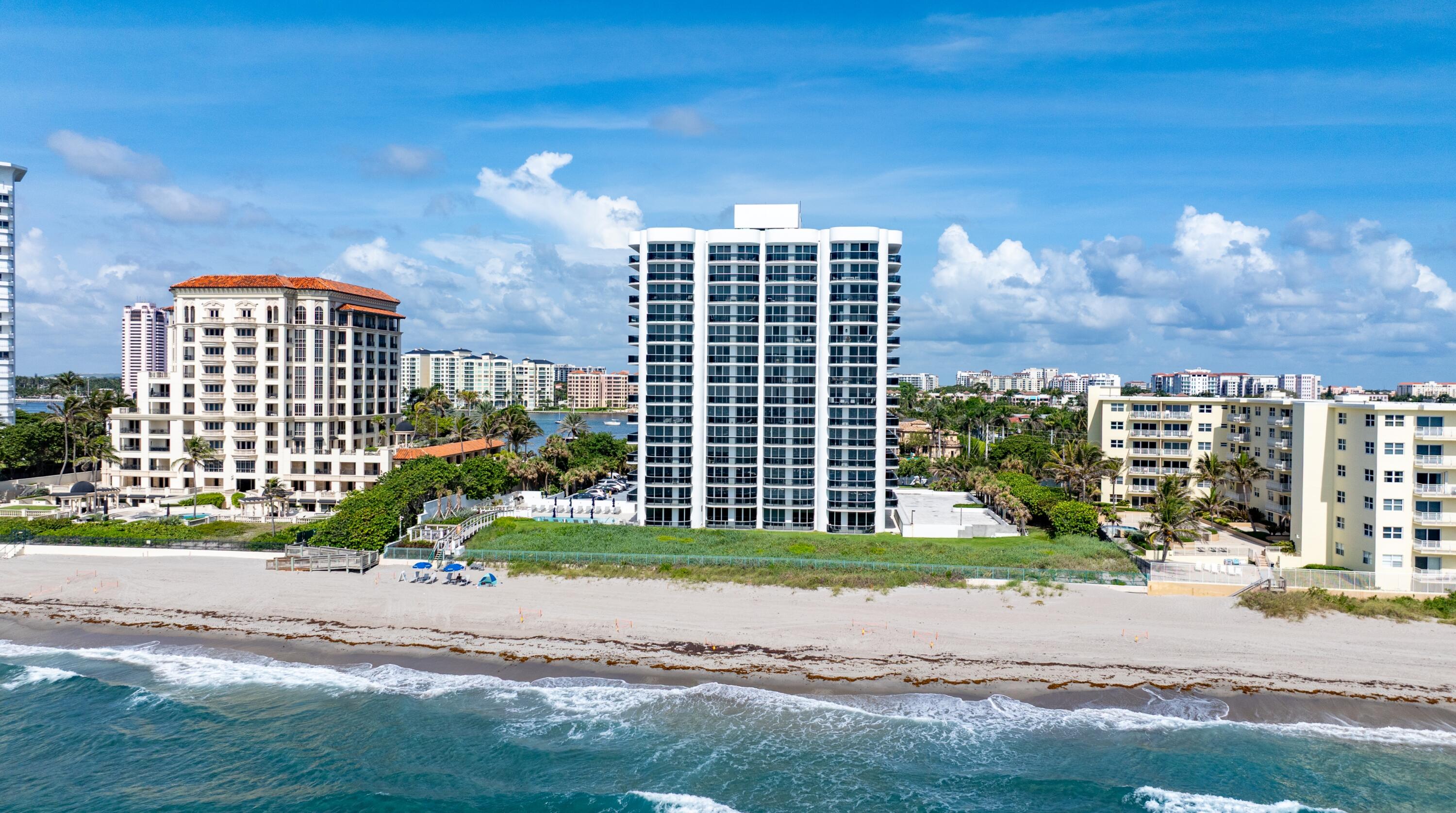 350 South Ocean Boulevard, Unit 12C Boca Raton, FL 33432 - Photo 45 of 50 a view of a city with tall buildings