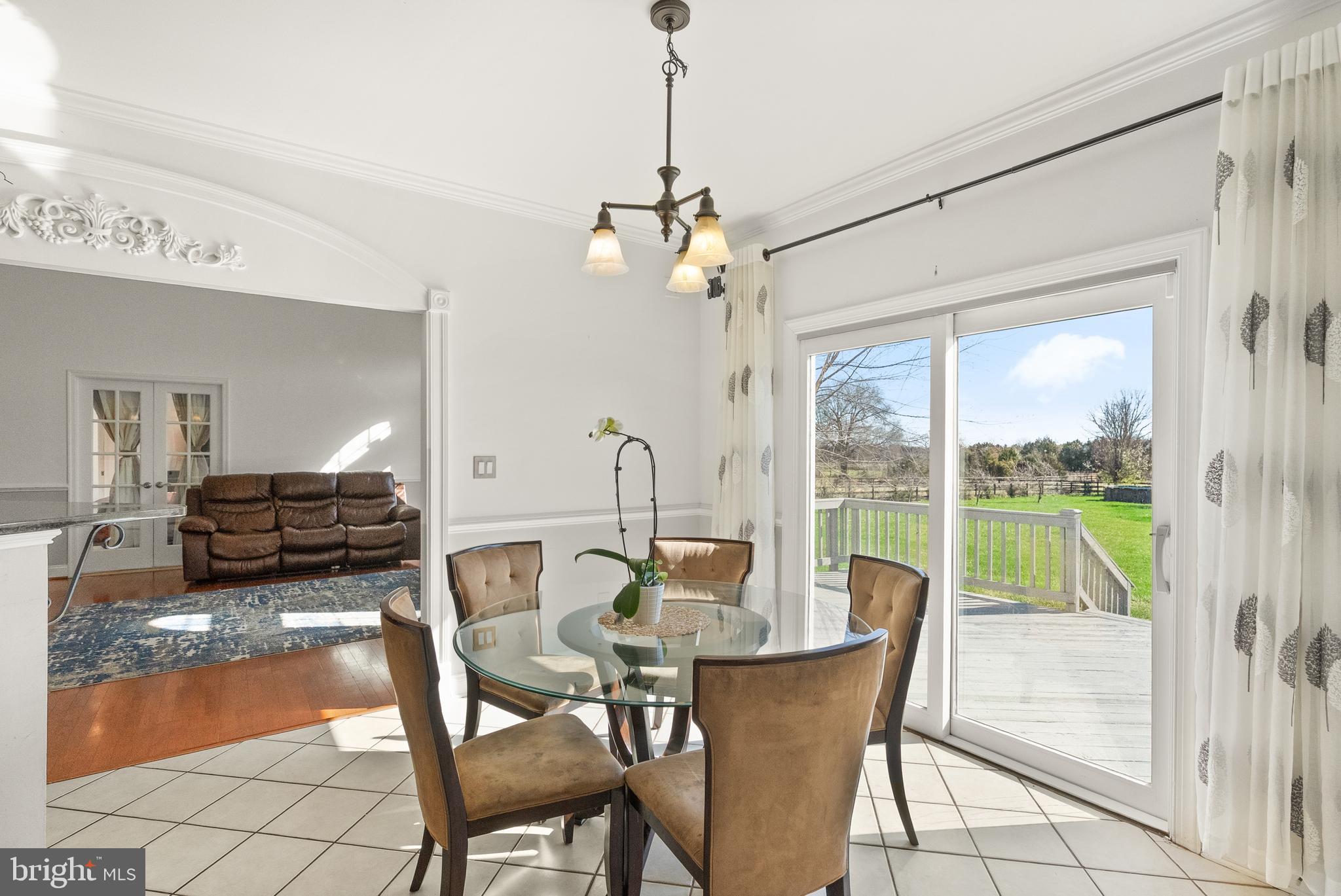 13145 Carriage Ford Road Nokesville, VA 20181 - Photo 14 of 70 a dining room with furniture a chandelier and rug
