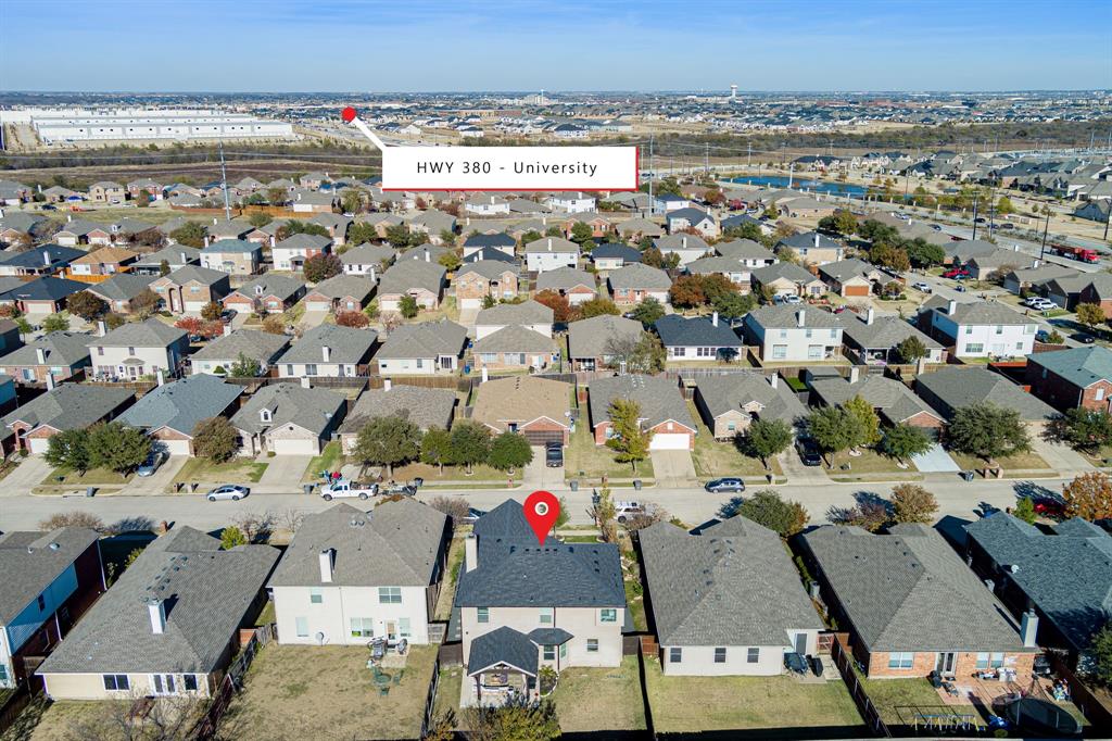 14521 Crystal Lake Drive Little Elm, TX 75068 - Photo 39 of 40 an aerial view of residential building and parking space