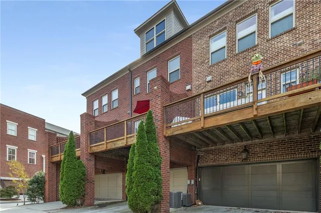 a view of city from balcony