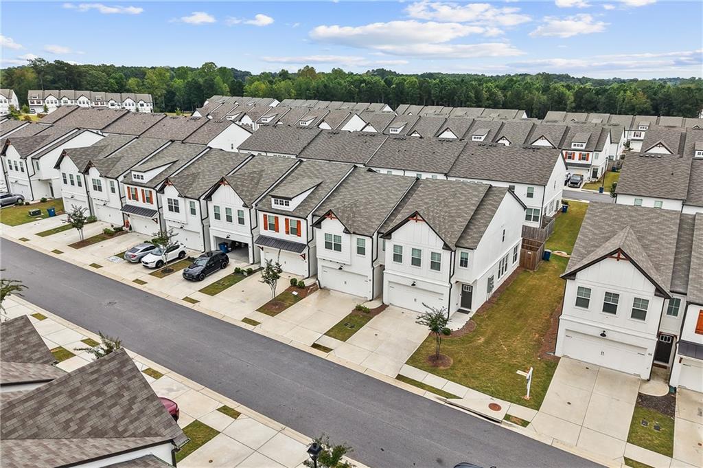 98 Auburn Valley Way Auburn, GA 30011 - Photo 41 of 47 an aerial view of residential houses with outdoor space