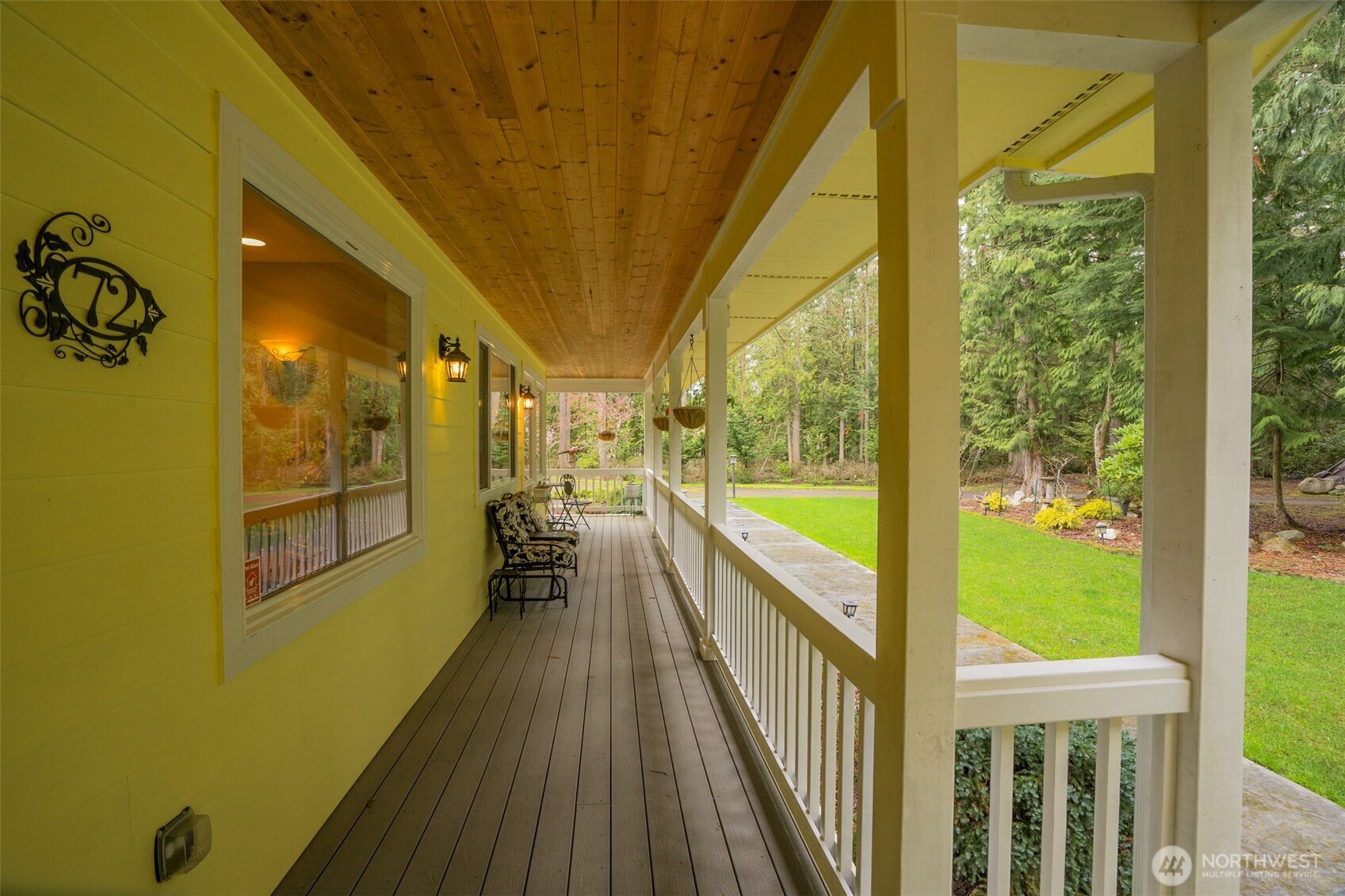 72 Doe Place Sequim, WA 98382 - Photo 36 of 40 a view of a balcony with wooden floor