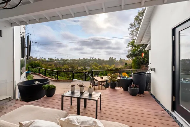 a view of balcony and deck