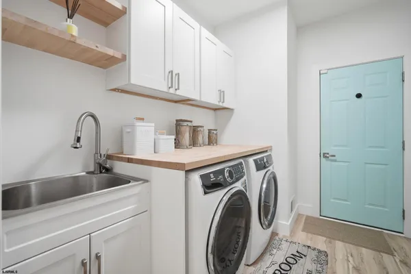 a view of storage and utility room