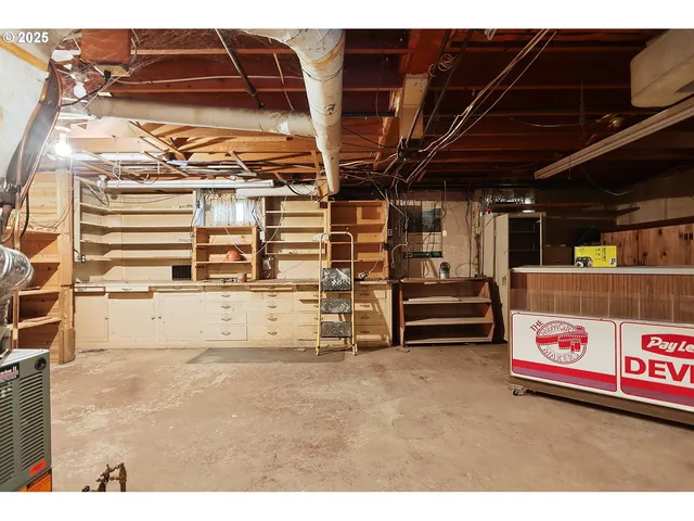 a view of storage and utility room