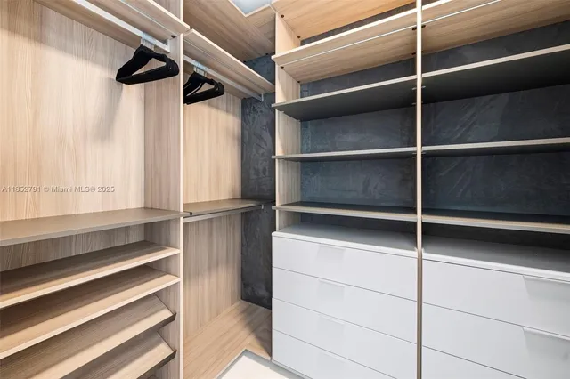 a view of walk in closet