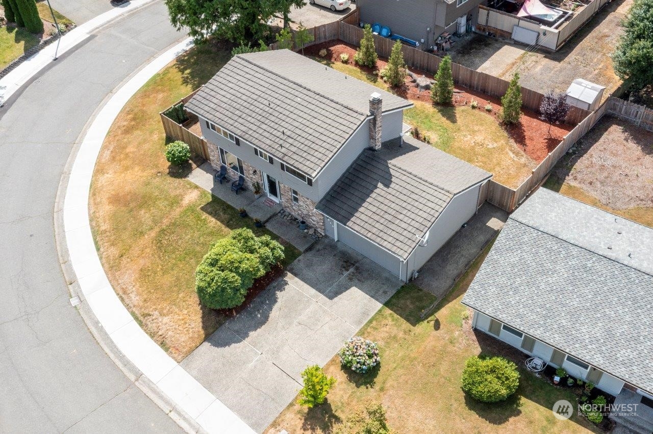 17043 159th Place Southeast Renton, WA 98058 - Photo 30 of 30 an aerial view of a house with swimming pool and sitting area
