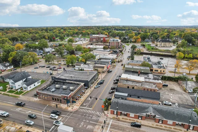 an empty room with a ceiling fan