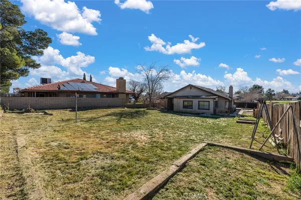 a backyard of a house