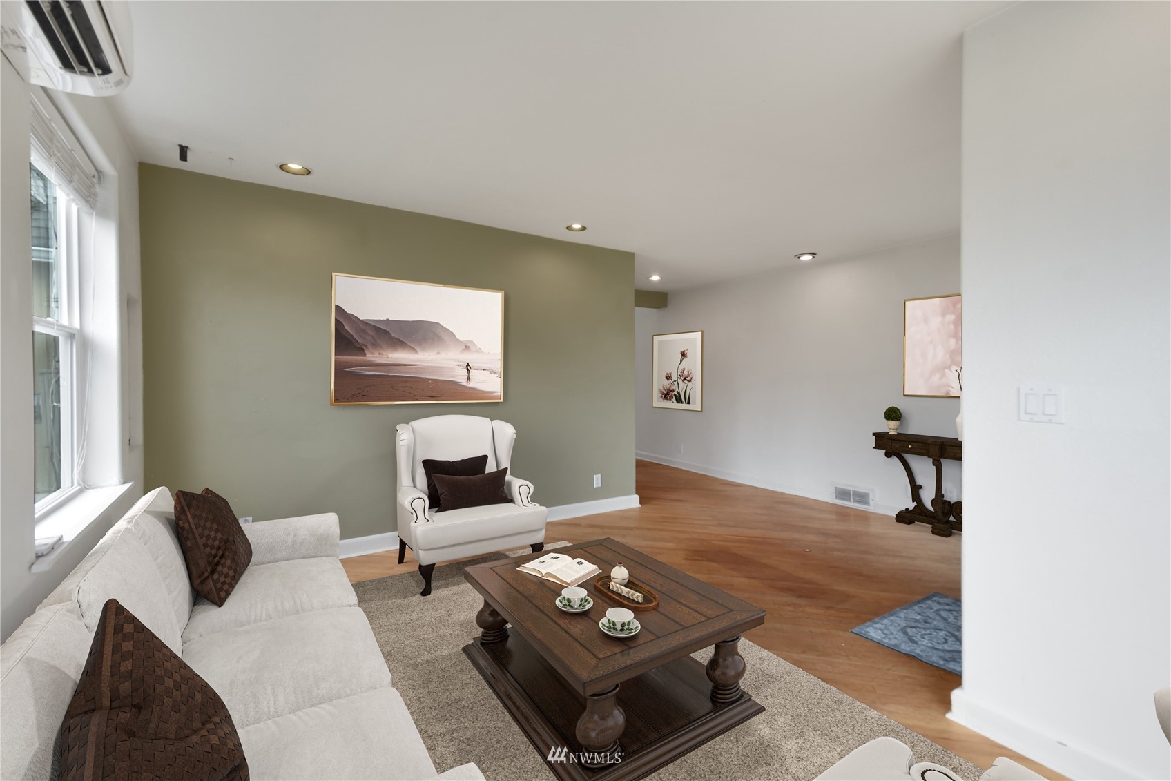 6422 Cady Road Everett, WA 98203 - Photo 5 of 21 a living room with furniture and a fireplace
