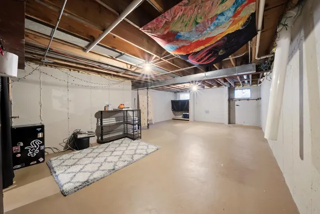 a room with storage and utility