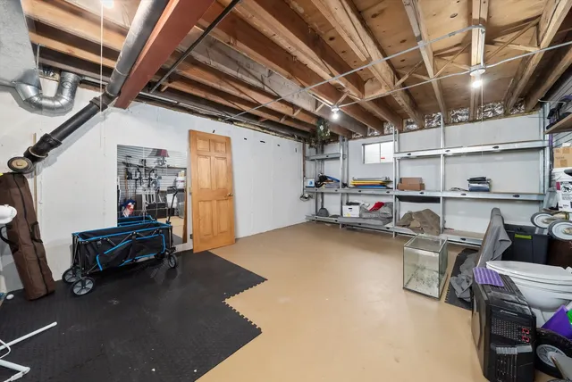 a view of a storage in a room