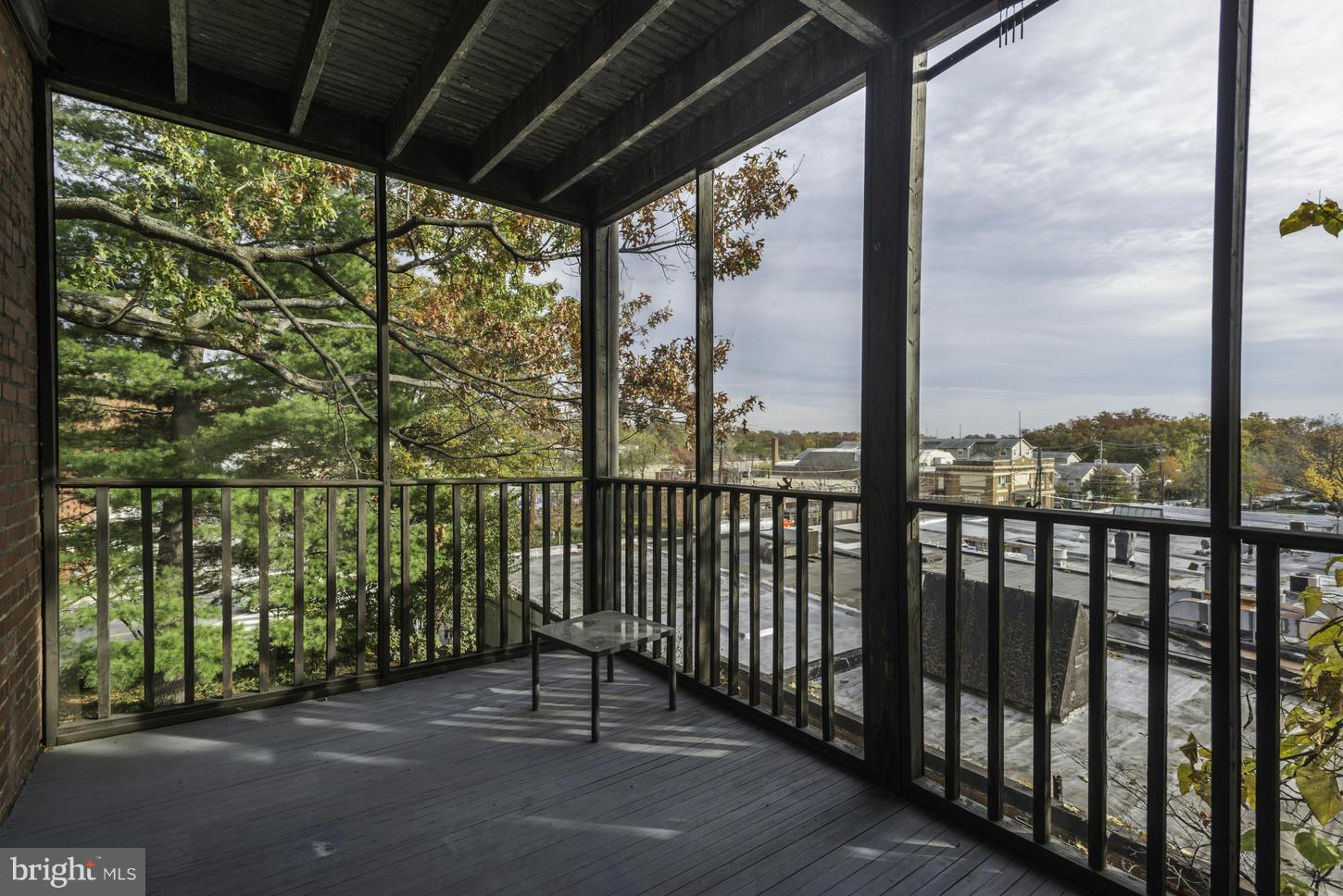 406 Cedar Street Northwest, Unit 3 Washington, DC 20012 - Photo 27 of 30 Screen Porch off Kitchen