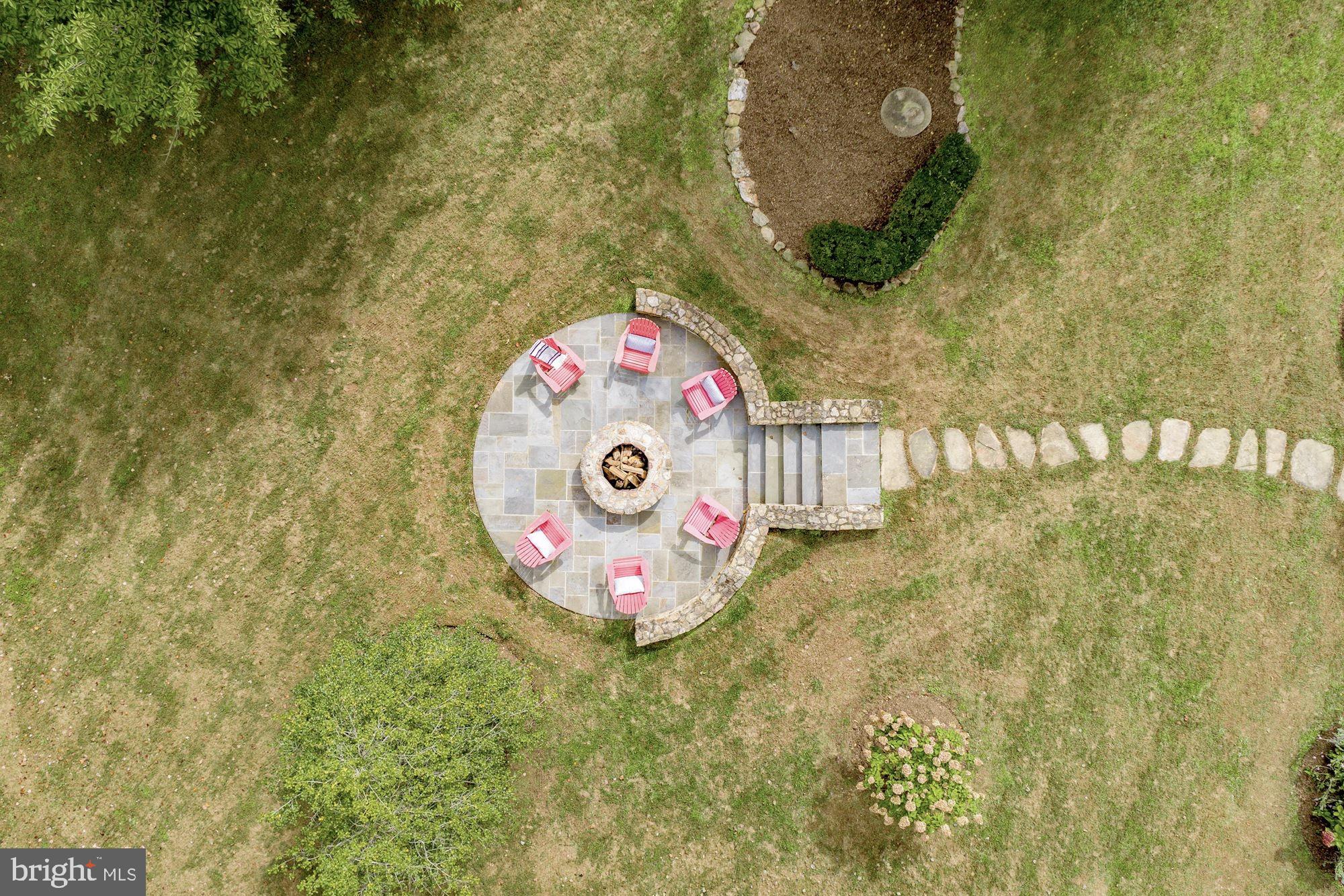 337 Springvale Road Great Falls, VA 22066 - Photo 115 of 120 Fire pit elevated view