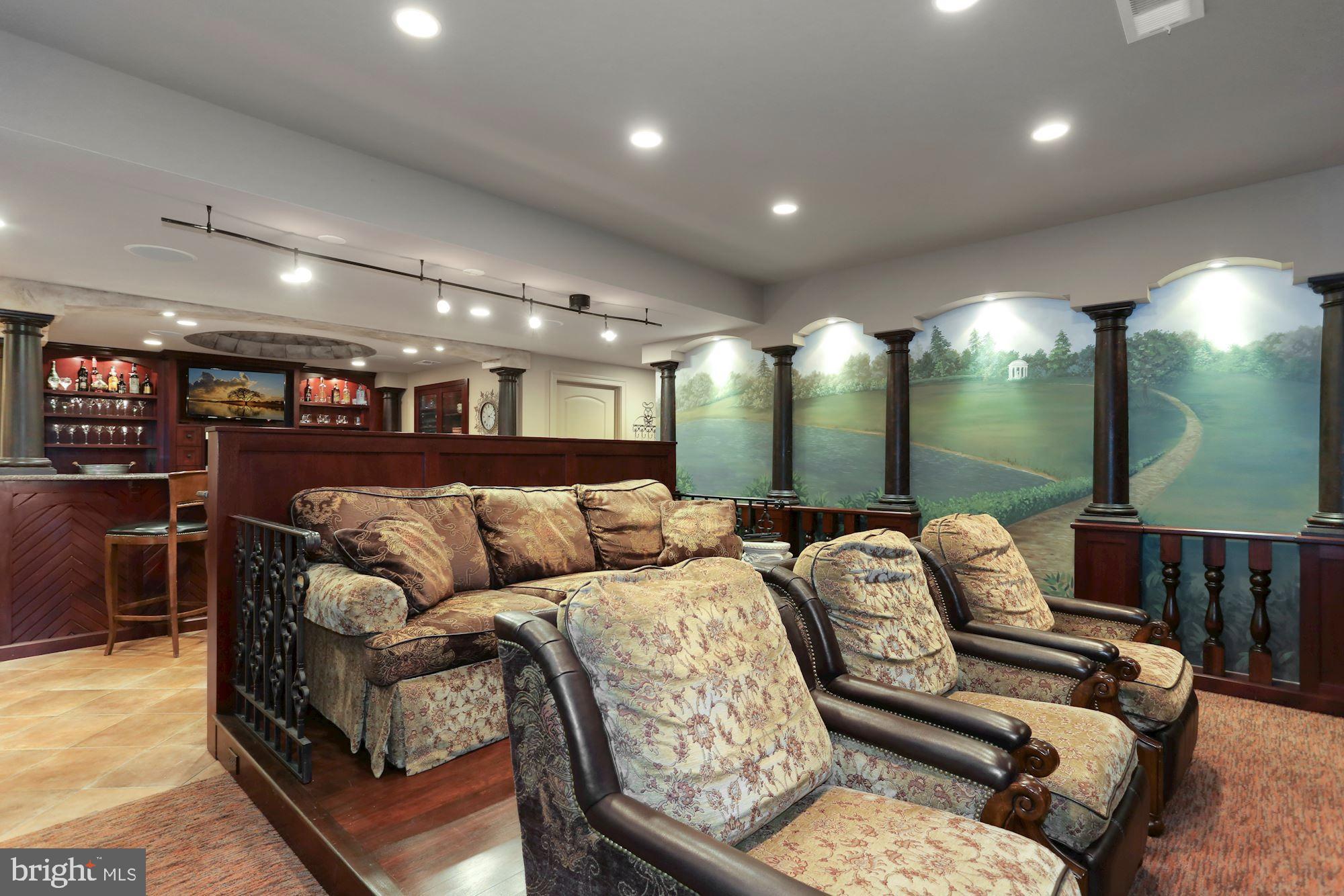 337 Springvale Road Great Falls, VA 22066 - Photo 63 of 120 Stadium seating in theater room