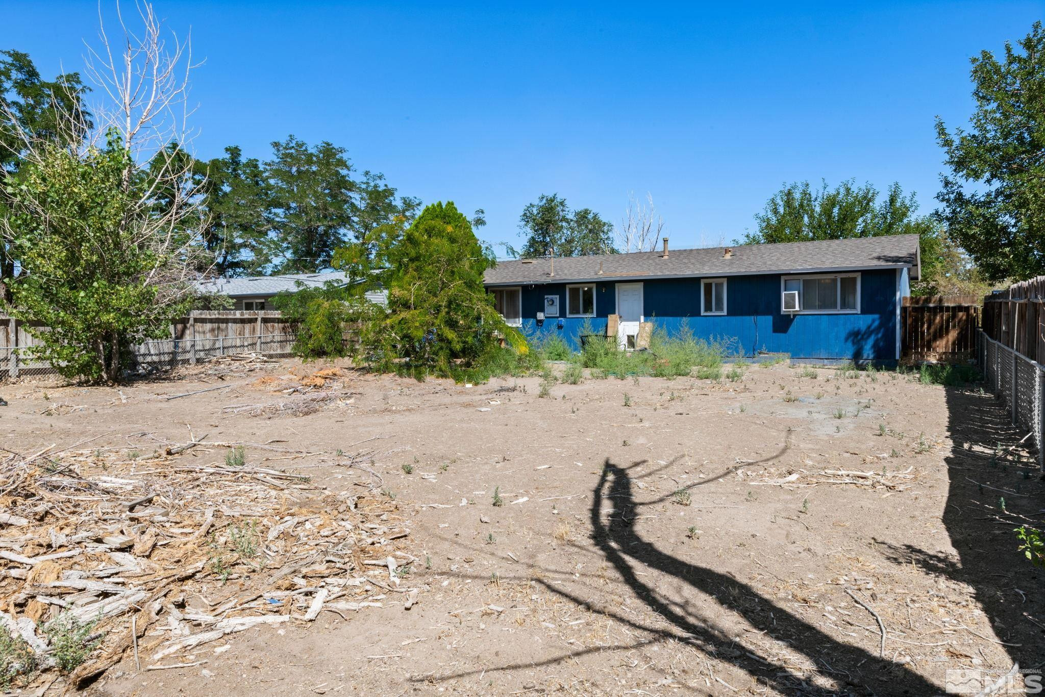 335 West Cedar Street Fernley, NV 89408 - Photo 23 of 26 a view of a backyard with a garden and plants