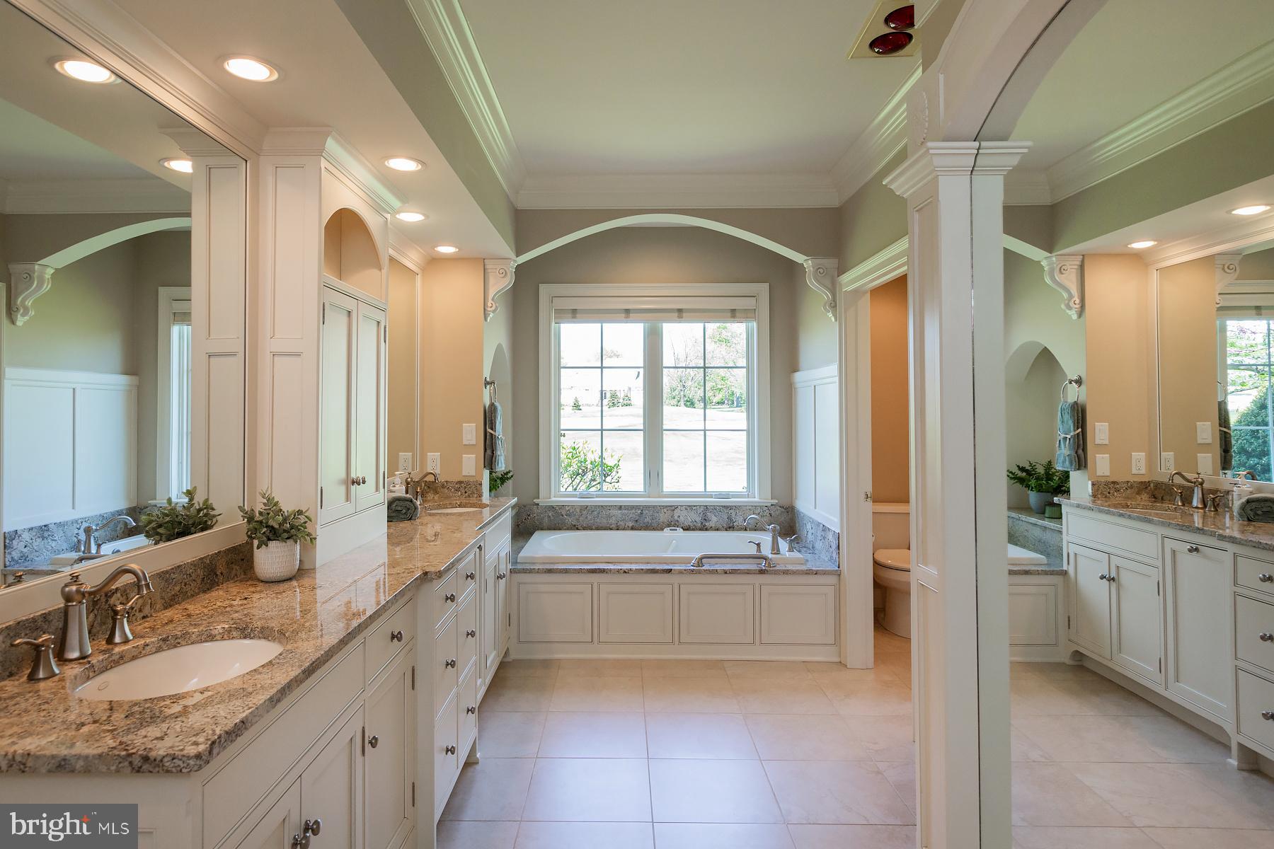 801 Greenside Drive Lititz, PA 17543 - Photo 28 of 57 a bathroom with a granite countertop tub sink and mirror