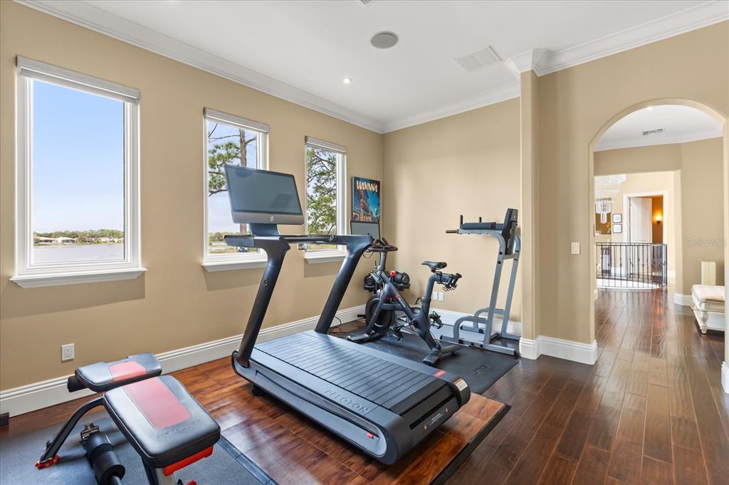 812 Stephens Pass Cove Lake Mary, FL 32746 - Photo 43 of 60 a view of a room with gym equipment