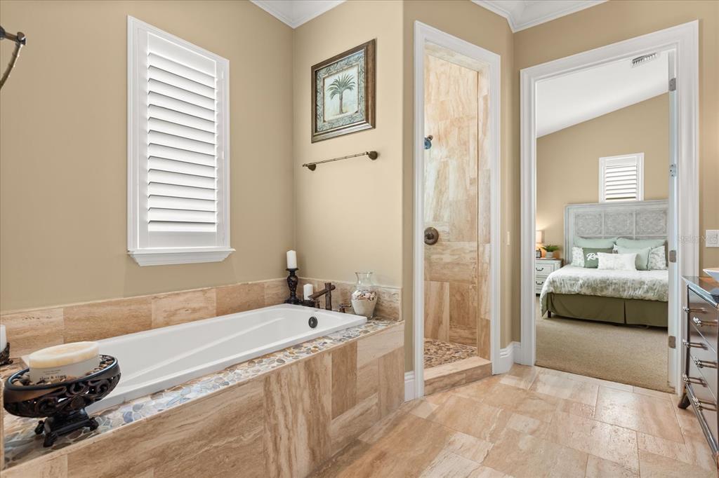 812 Stephens Pass Cove Lake Mary, FL 32746 - Photo 47 of 60 a bathroom with a tub sink and a mirror