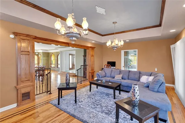 a room with furniture and wooden floor