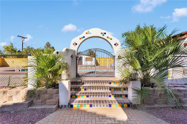 a view of a porch with furniture