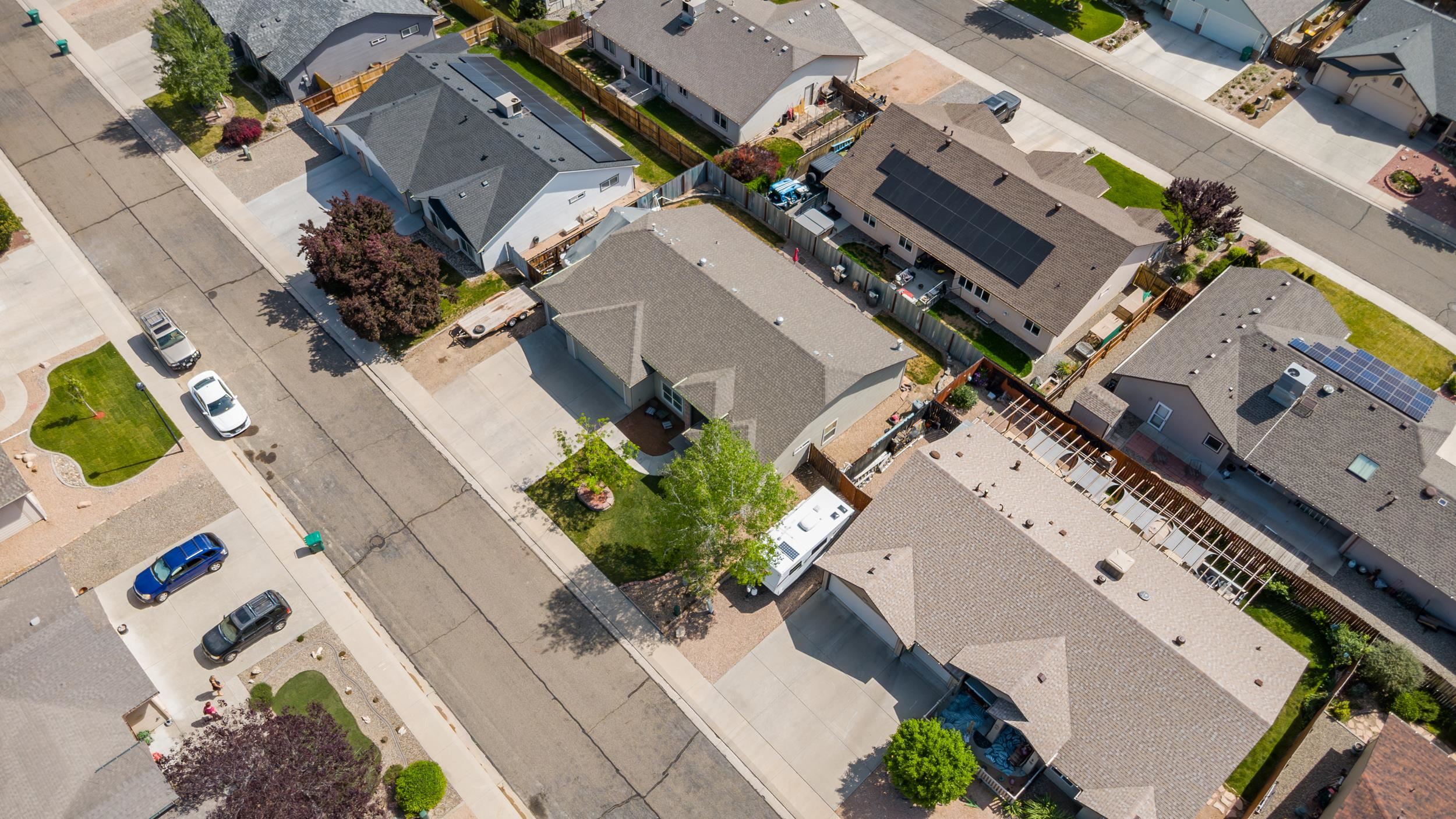 544 Hemlock Drive Fruita, CO 81521 - Photo 32 of 36 an aerial view of a house with a yard